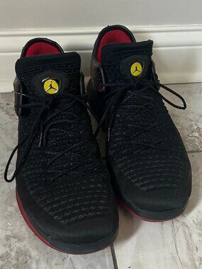 Air Jordan XXXII 32 Low Last Shot Mens Size 15 Black Red Yellow AA1256-003